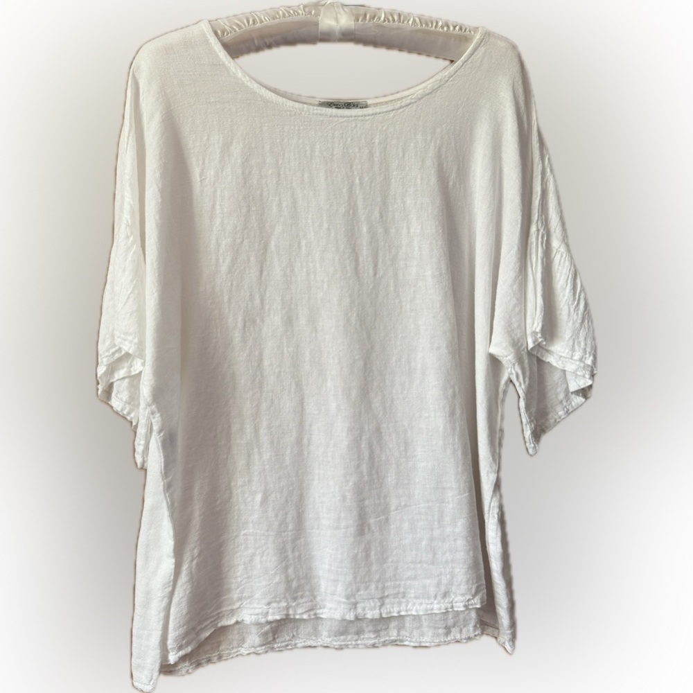 Elena Baldi 100% Linen Women's Top - NWOT